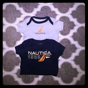 Baby infant unisex Nautica onesie size 0_3